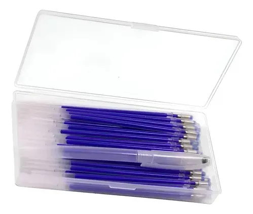 Marcador De Tela Térmica Borrable Zhy, 40 Piezas | Color Azu